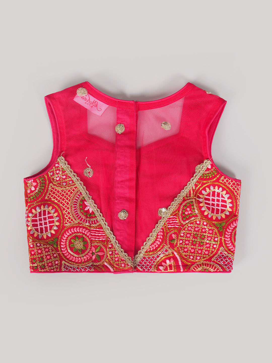 Pspeaches 3-Piece Coral Emb Lehenga, Choli And Dupatta (L25006904)