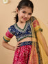 2-Piece Navy & Magenta Lehenga And Choli (L25009808)