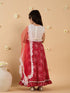 Magenta & White 3-Piece Lehenga And Choli Set (L25010510)