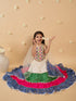 3-Piece Multi-Color Embroidery Lehenga, Choli And Dupatta (L25011416)