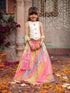 Pspeaches 3-Piece Multicolor Georgette Lehenga, Choli And Dupatta (L25011817)