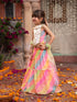 Pspeaches 3-Piece Multicolor Georgette Lehenga, Choli And Dupatta (L25011817)