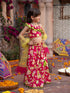 Pspeaches 3-Piece Magenta Cotton Lehenga, Choli And Dupatta (L25023230)