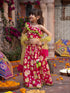 Pspeaches 3-Piece Magenta Cotton Lehenga, Choli And Dupatta (L25023230)