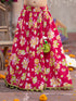 Pspeaches 3-Piece Magenta Cotton Lehenga, Choli And Dupatta (L25023230)