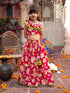 Pspeaches 3-Piece Magenta Cotton Lehenga, Choli And Dupatta (L25023230)
