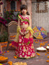 Pspeaches 3-Piece Magenta Cotton Lehenga, Choli And Dupatta (L25023230)