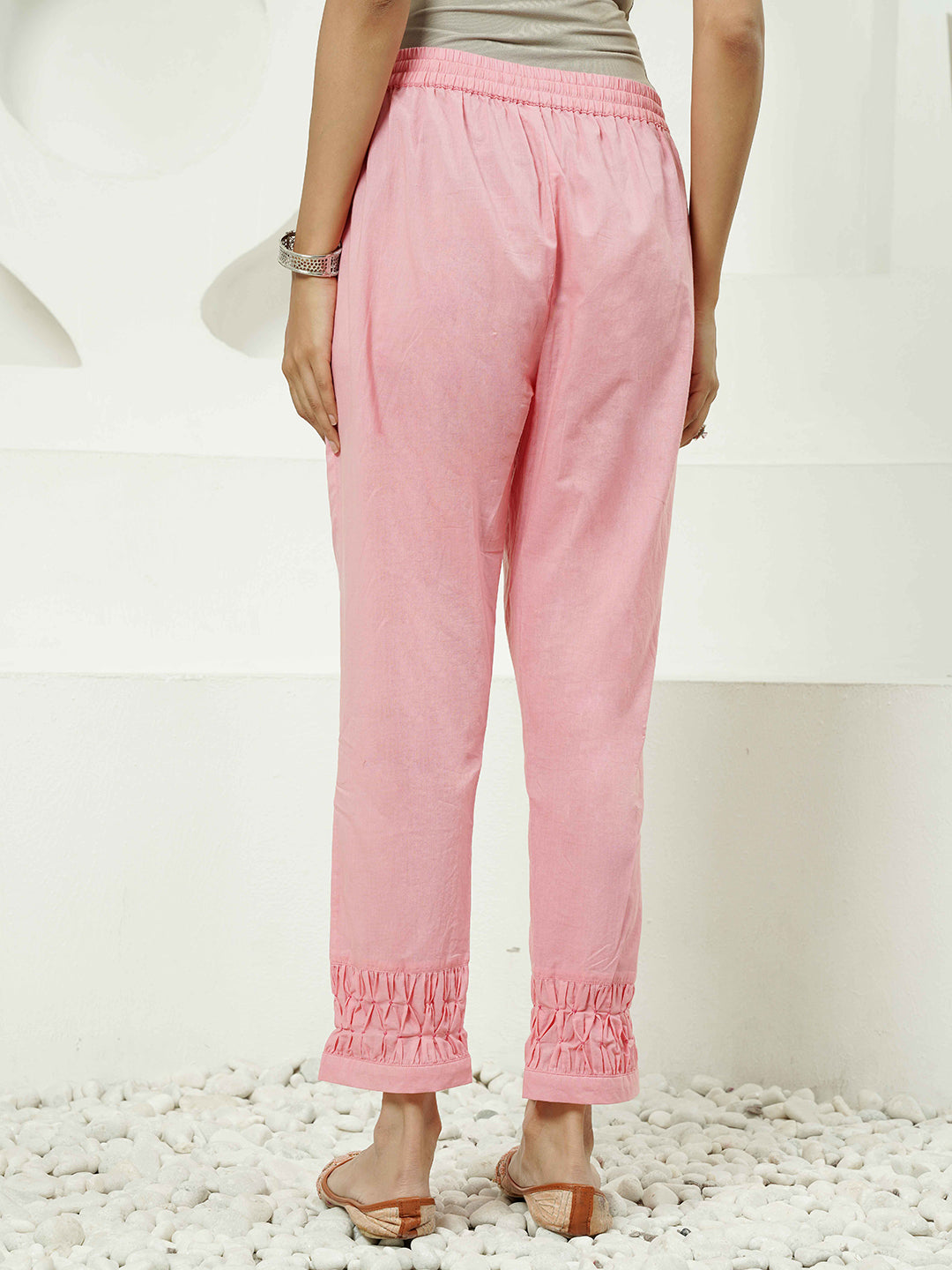 Blush–Lilac Ombre Cotton Kurta Set