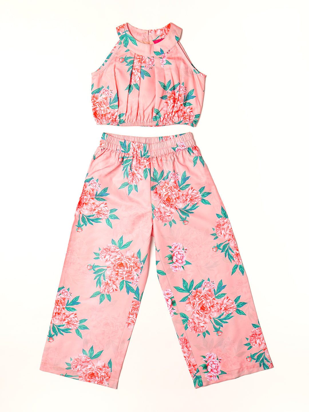 2-Piece Peach Rayon Co-Ord Set (S25002202)