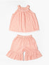 Pspeaches 2-Piece Peach Color Cotton Top & Shorts Set (S25005204)