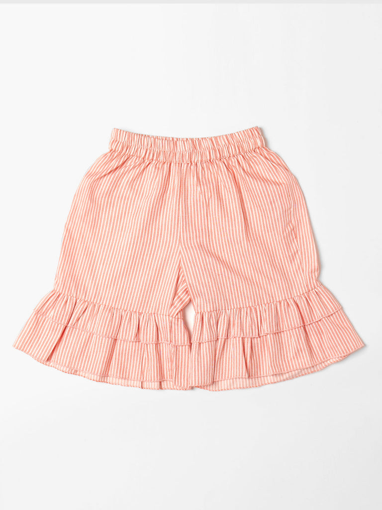 Pspeaches 2-Piece Peach Color Cotton Top & Shorts Set (S25005204)
