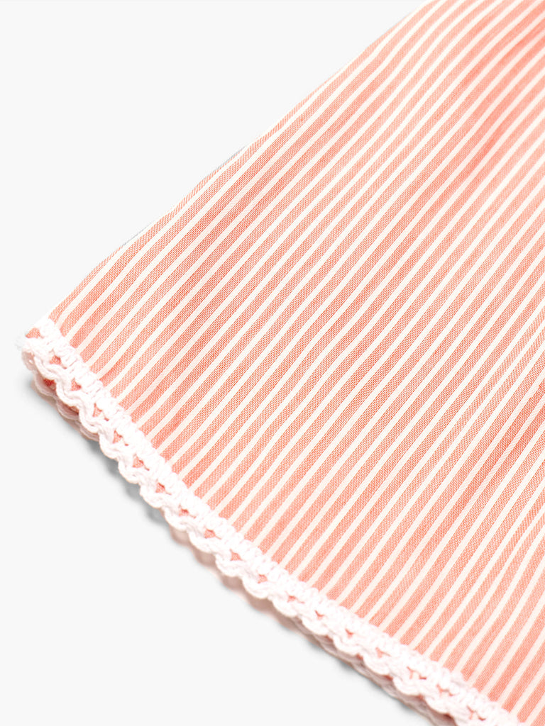 Pspeaches 2-Piece Peach Color Cotton Top & Shorts Set (S25005204)