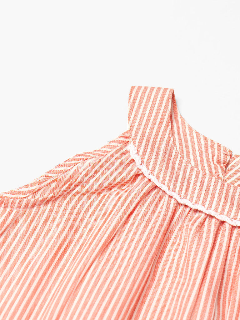 Pspeaches 2-Piece Peach Color Cotton Top & Shorts Set (S25005204)