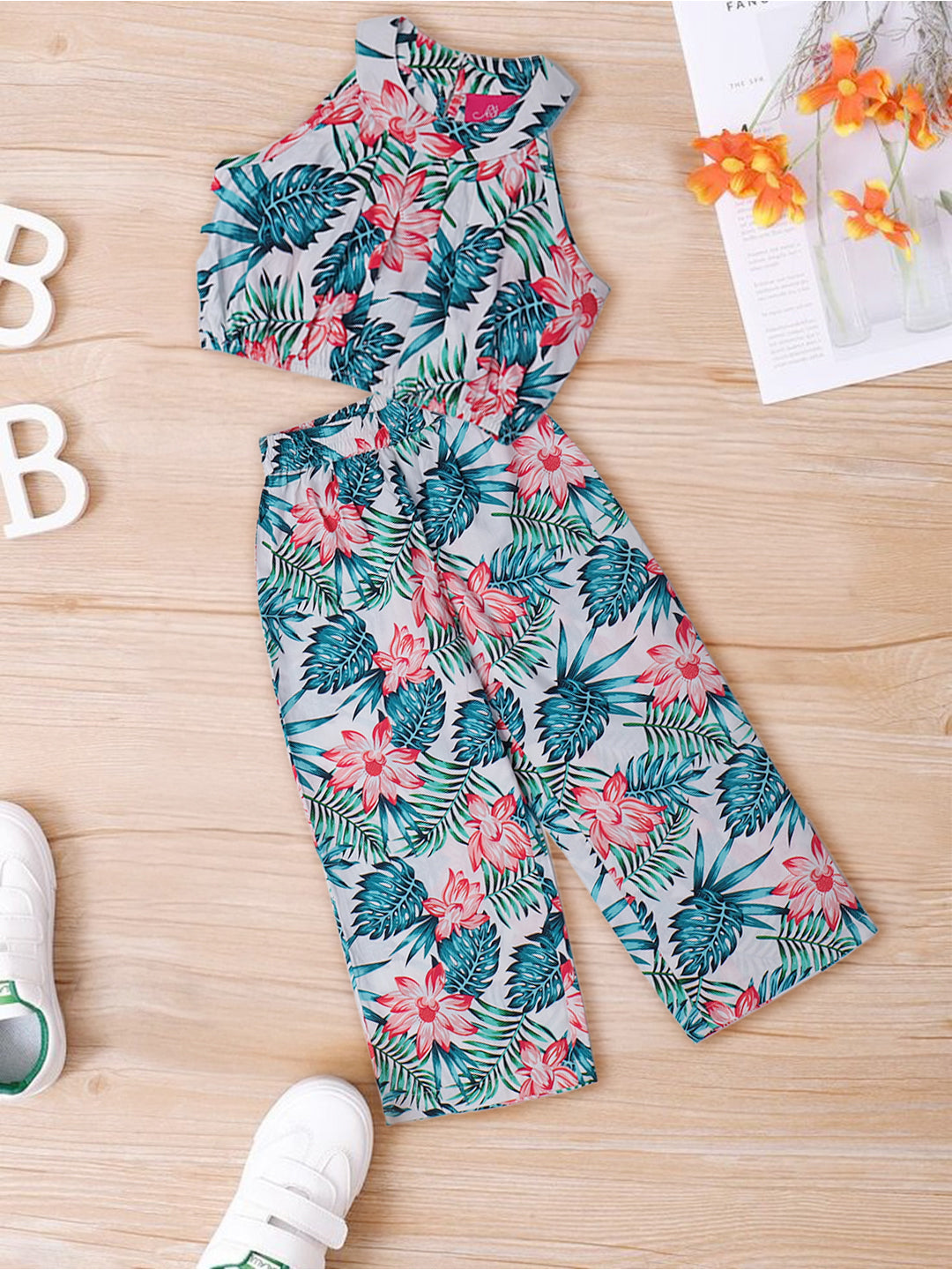 2-Piece White Rayon Co-Ord Set (S25008305)