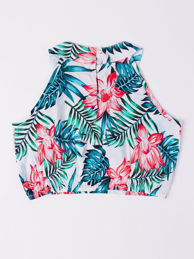 2-Piece White Rayon Co-Ord Set (S25008305)