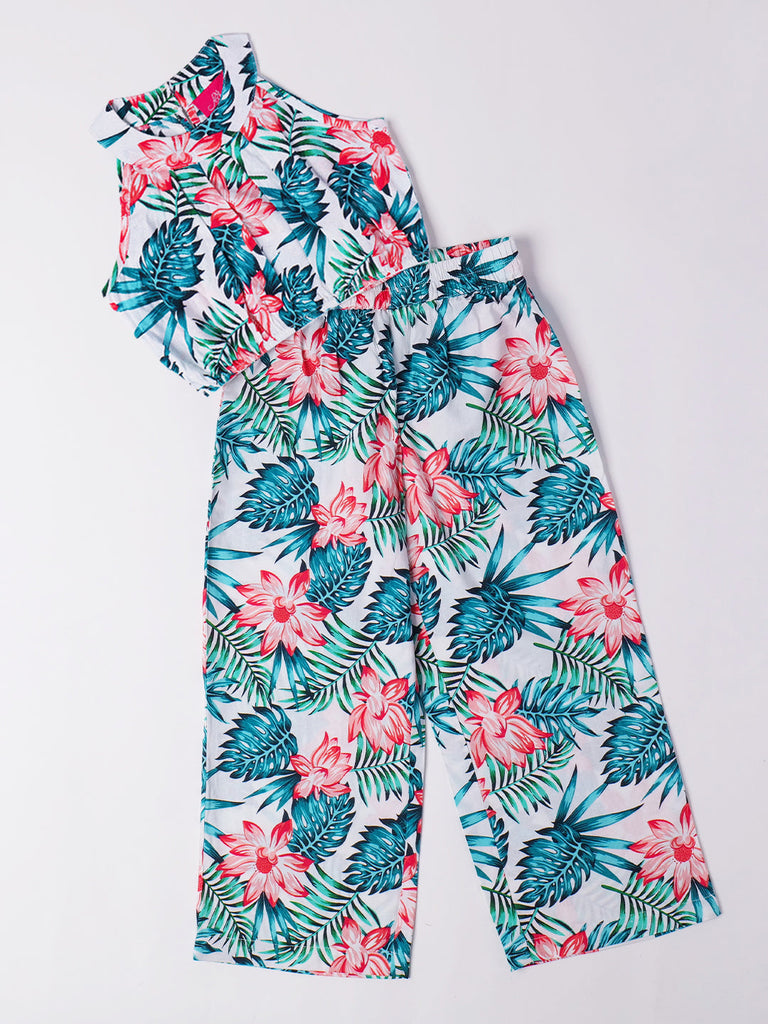2-Piece White Rayon Co-Ord Set (S25008305)