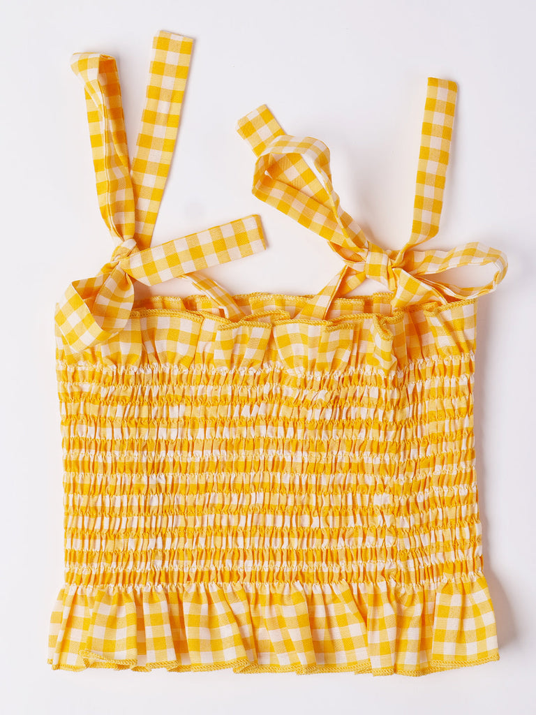 2-Piece Mustard Cotton Co-Ord Set (S25008707)