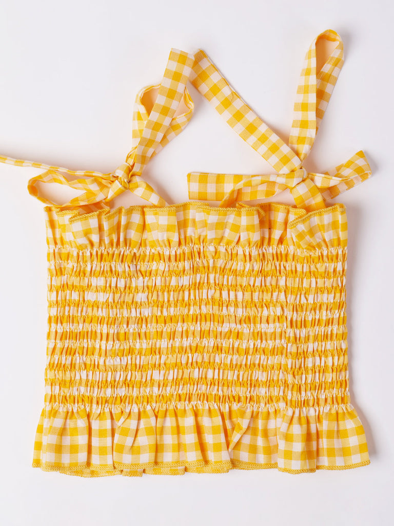 2-Piece Mustard Cotton Co-Ord Set (S25008707)