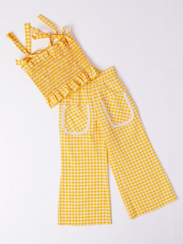 2-Piece Mustard Cotton Co-Ord Set (S25008707)