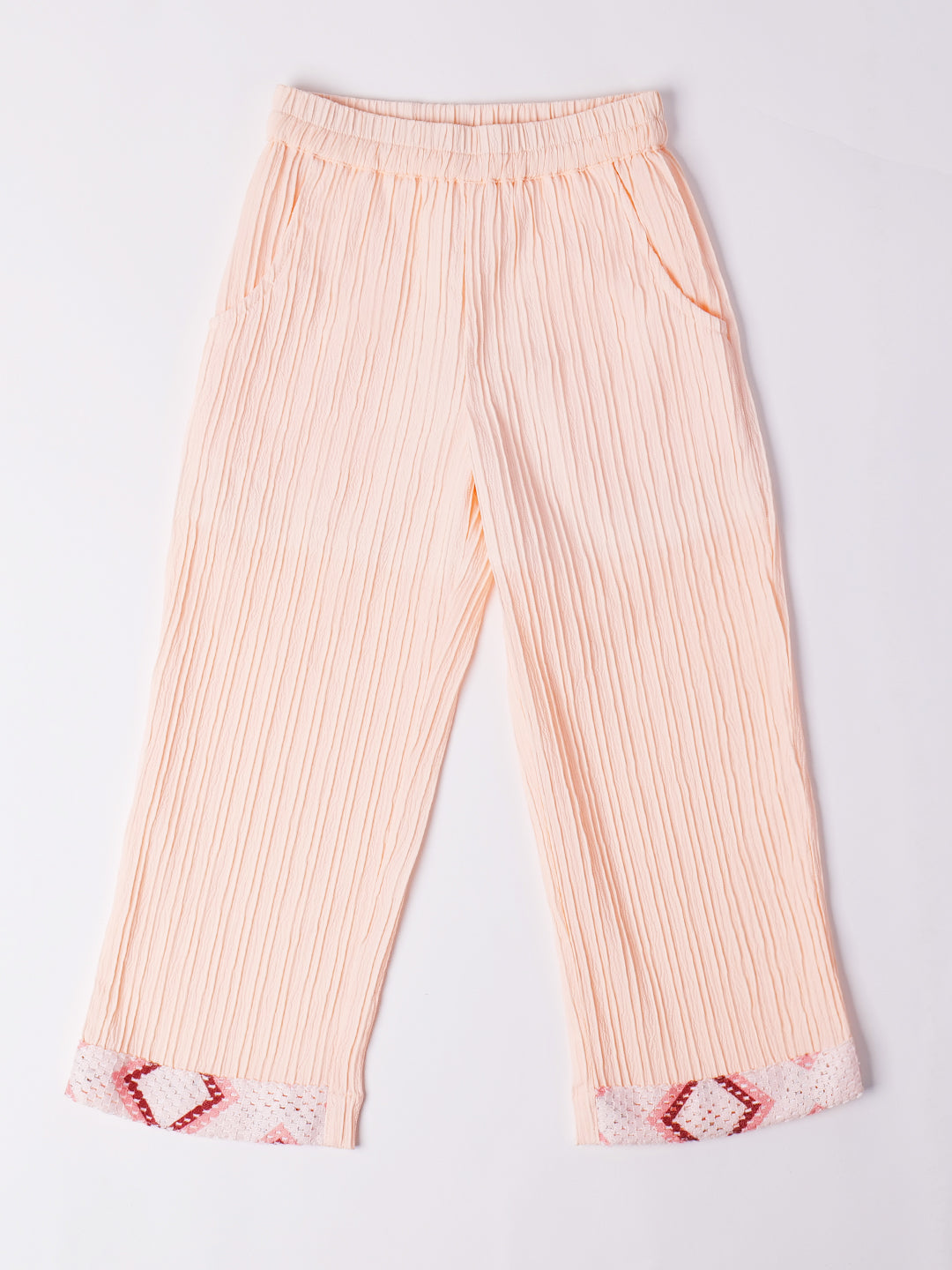 2-Piece Peach Crosia Co-Ord Set (S25009210)