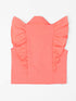 Pspeaches 2-Piece Peach Color Crinkle Cotton Top & Shorts Set (S25019412)