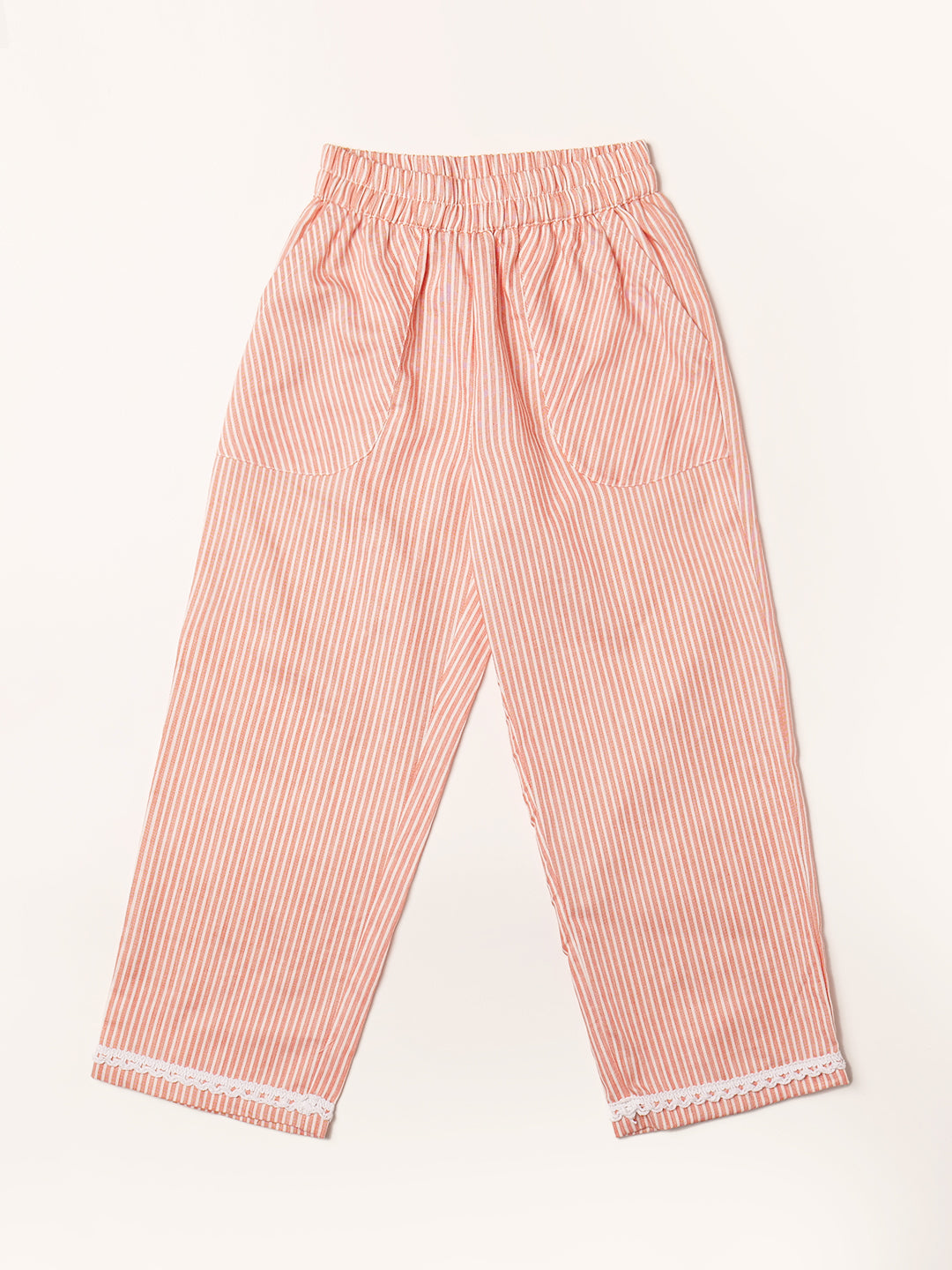 Pspeaches 2-Piece Peach Color Cotton Top & Pant Set (S25023715)