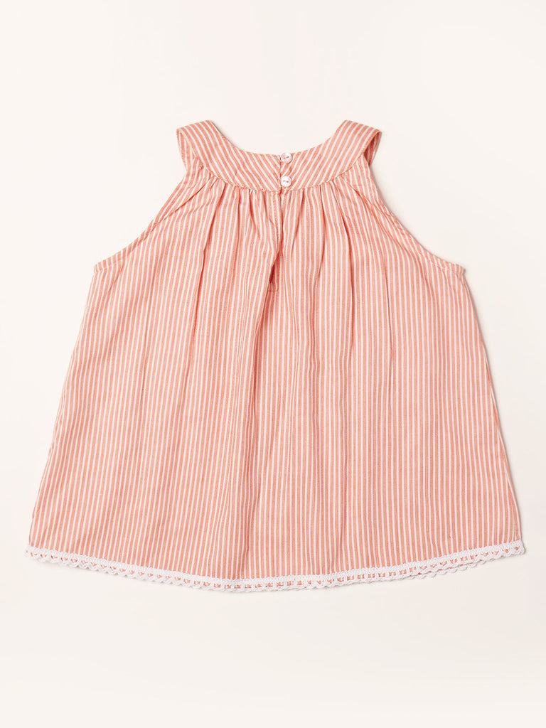Pspeaches 2-Piece Peach Color Cotton Top & Pant Set (S25023715)