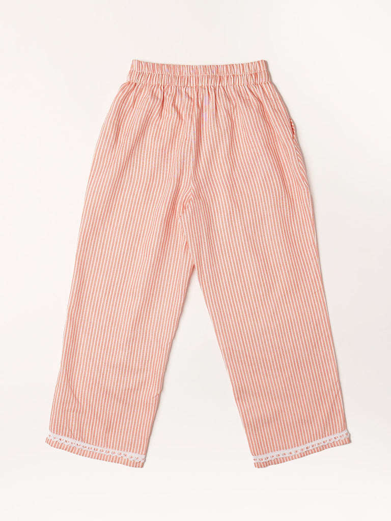 Pspeaches 2-Piece Peach Color Cotton Top & Pant Set (S25023715)