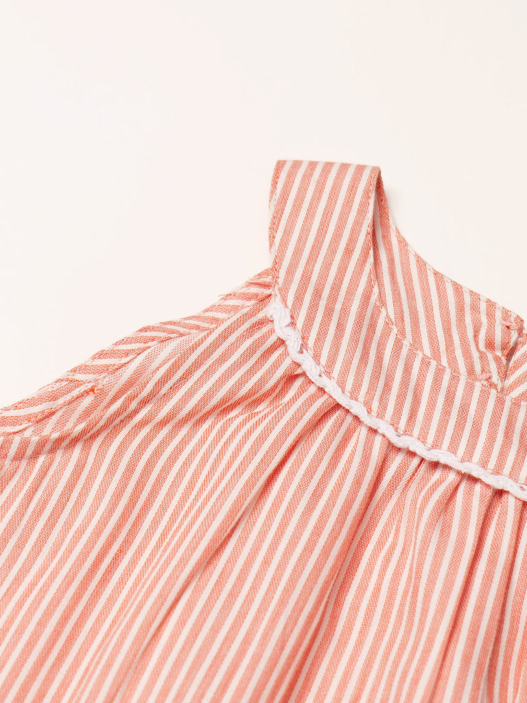Pspeaches 2-Piece Peach Color Cotton Top & Pant Set (S25023715)