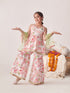 Girls Floral Printed Regular Kurta With Sharara & With Dupatta (SHA-JAALFLAX)