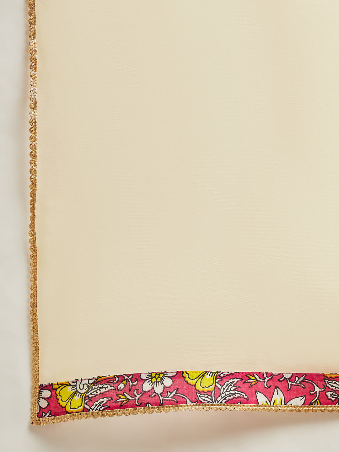 Pspeaches Girls Floral Printed Regular Gotta Patti Kurta With Sharara & Dupatta (SHA-MAGWHITEFLORAL)