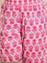 Pspeaches Girls Cotton 3/4th Sleeves V Neck Neck Gota Pati Embellished Lehenga Choli Set with Dupatta for Girls (SHA-NEONMAGENTA)