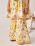 Girls Floral Printed Empire Gotta Patti Kurta With Sharara & With Dupatta (SHA-OFFWHITEYLJAAL)