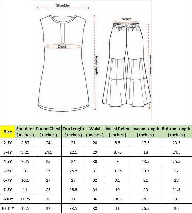Girls Ethnic Motifs Printed Empire Kurta with Churidar & With Dupatta (sha-peachfoil)
