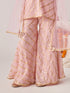 Girls Regular Gotta Patti Kurta With Sharara With Dupatta (SHA-PEACHGGTLUREX)