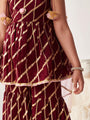 Girls Regular Gotta Patti Kurta With Sharara With Dupatta (SHA-WINEGGTLUREX)