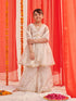 Girls Floral Printed Regular Kurta With Sharara & With Dupatta (SHA-WTGOLDSHIMMER)