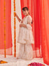 Girls Floral Printed Regular Kurta With Sharara & With Dupatta (SHA-WTGOLDSHIMMER)