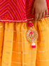 Girls Printed Regular Pure Cotton Kurta With Skirt (SHA-YELLOWLUREX)