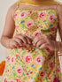 Girls Floral Printed Regular Kurta With Sharara & With Dupatta (SHA-YELLOWMGJAAL)