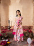 Pspeaches 3-Piece Peach Color Flex Kurta & Sharara With Dupatta (SHA25005501)