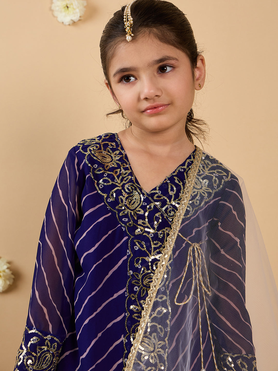 3-Piece Voilet Sharara Set And Dupatta (Sha25014508)