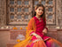 Pspeaches 3-Piece Magenta Color Cotton Kurta & Organza Sharara With Dupatta (SHA25014809)
