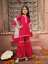 Pspeaches 3-Piece Magenta Color Georgette Kurta & Sharara With Dupatta (SHA25015010)