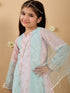 Blue & Pink Georgette Sharara Set With Dupatta (Sha25015212)