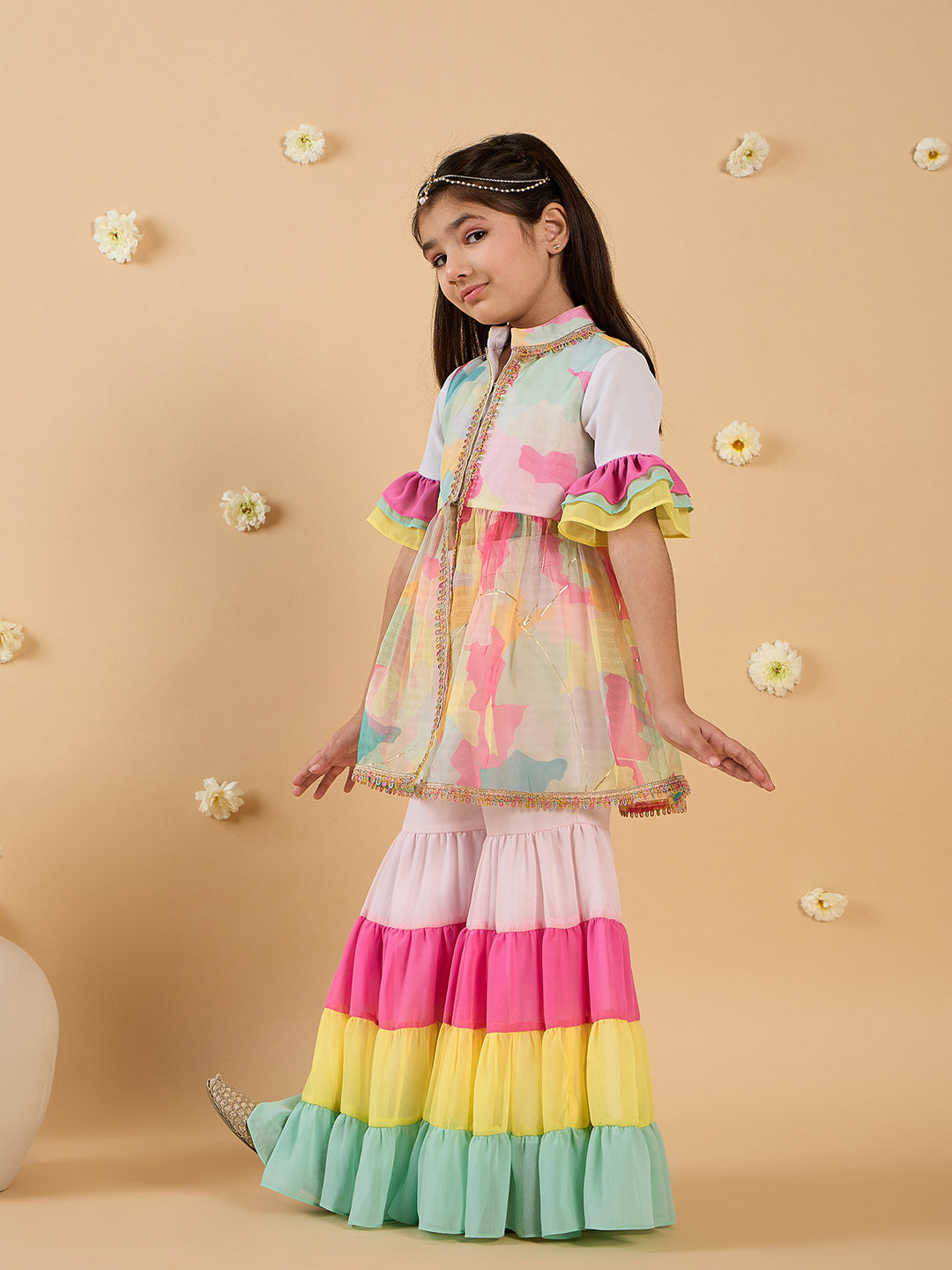Multicolor 2-Piece Sharara Set (Sha25016414)