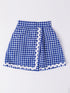 2-Piece Blue Cotton Top & Skirt Set (SK25008807)
