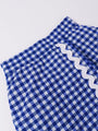 2-Piece Blue Cotton Top & Skirt Set (SK25008807)