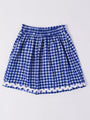 2-Piece Blue Cotton Top & Skirt Set (SK25008807)