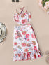 Off-White Chiffon Top And Skirt Set (Sk25014110)